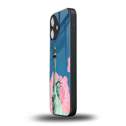 Dreamy Freedom iPhone 16 mobile cover | shockproof glass phone case