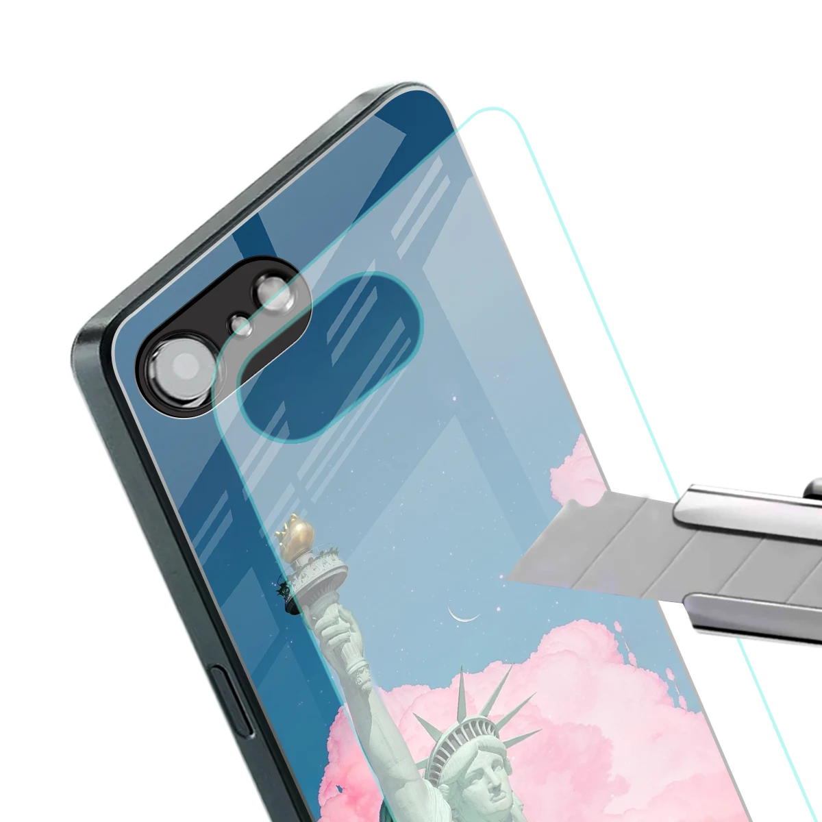 Dreamy Freedom stylish phone case for iphone 16e | glossy glass and slim fit