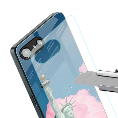 Dreamy Freedom stylish phone case for iphone 16e | glossy glass and slim fit