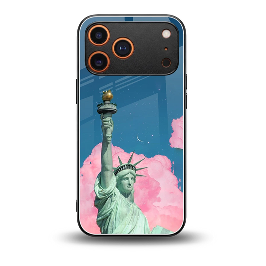 Dreamy Freedom back phone cover | glass case for iphone 17 pro max