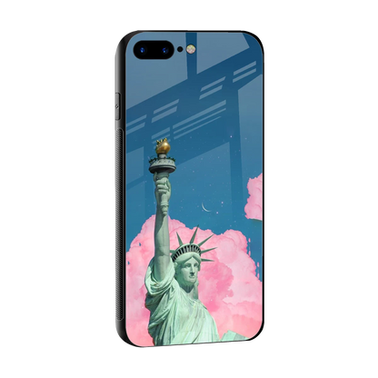 Dreamy Freedom sleek iphone 7 plus cover with tempered glass back and TPU edges