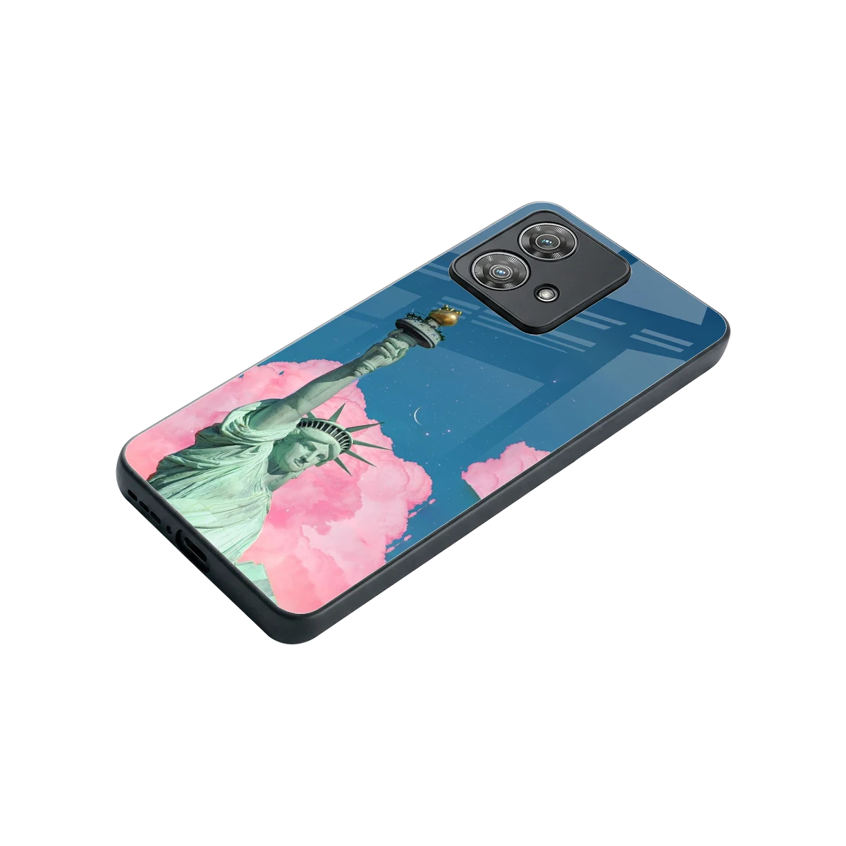 Dreamy Freedom stylish phone case for motorola edge 40 neo 5g | glossy glass and slim fit