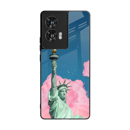 Dreamy Freedom back phone cover | glass case for motorola edge 50 fusion
