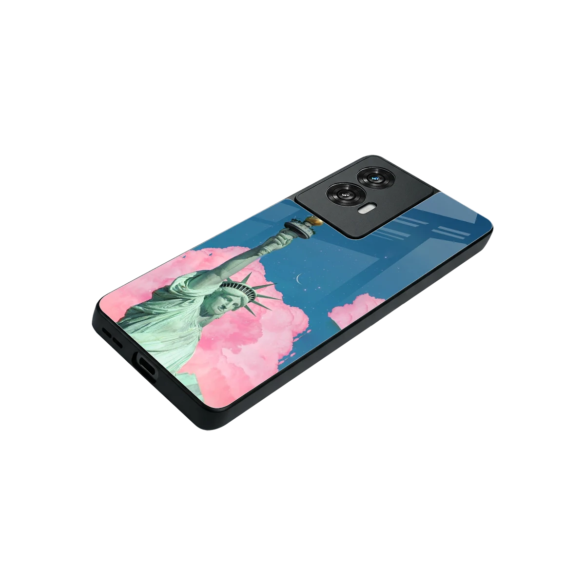 Dreamy Freedom stylish phone case for motorola edge 50 fusion | glossy glass and slim fit