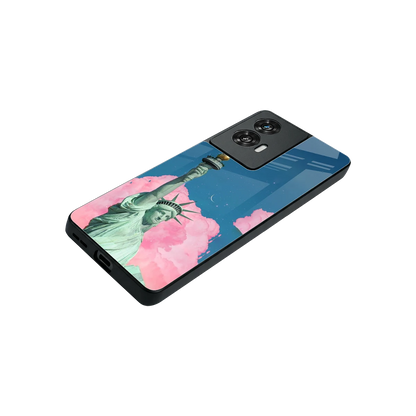 Dreamy Freedom stylish phone case for motorola edge 50 fusion | glossy glass and slim fit