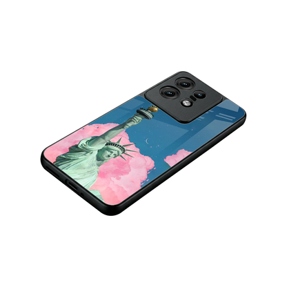 Dreamy Freedom stylish phone case for motorola edge 50 pro | glossy glass and slim fit