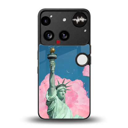 Dreamy Freedom back phone cover | glass case for nothing phone 3