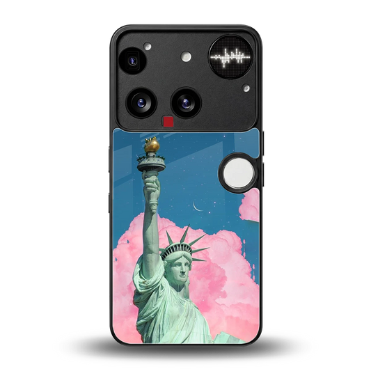 Dreamy Freedom back phone cover | glass case for nothing phone 3