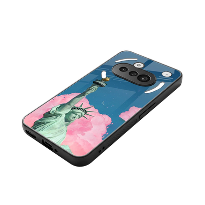 Dreamy Freedom stylish phone case for nothing phone 3a | glossy glass and slim fit