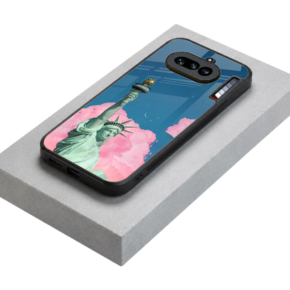 Dreamy Freedom stylish phone case for nothing phone 4a | glossy glass and slim fit