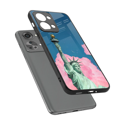 Dreamy Freedom sleek oneplus nord 2t cover with tempered glass back and TPU edges