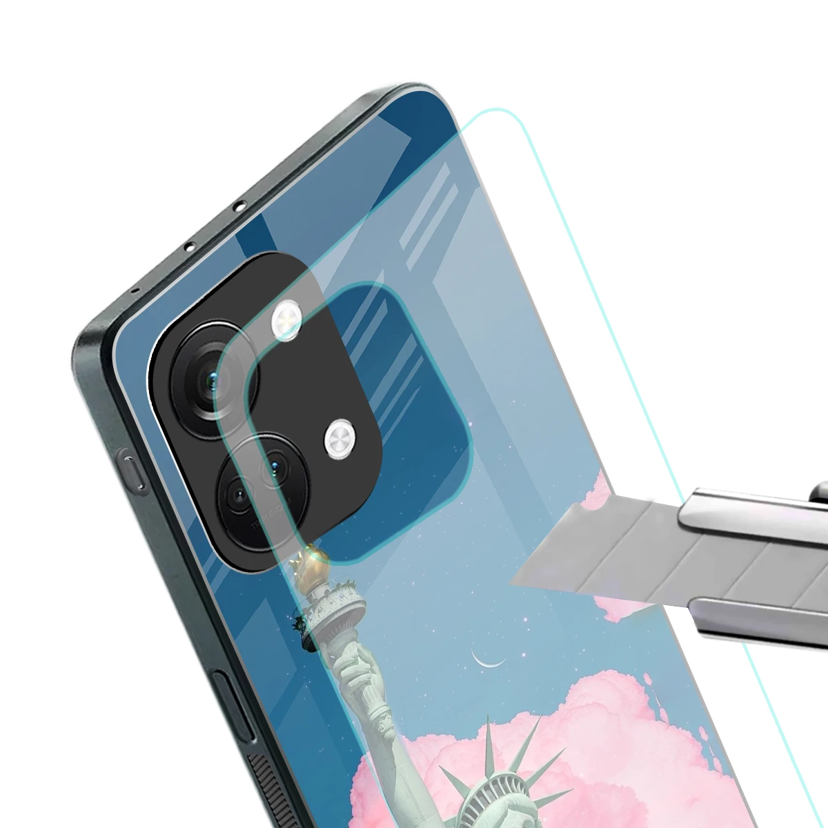 Dreamy Freedom stylish phone case for oneplus nord 3 | glossy glass and slim fit