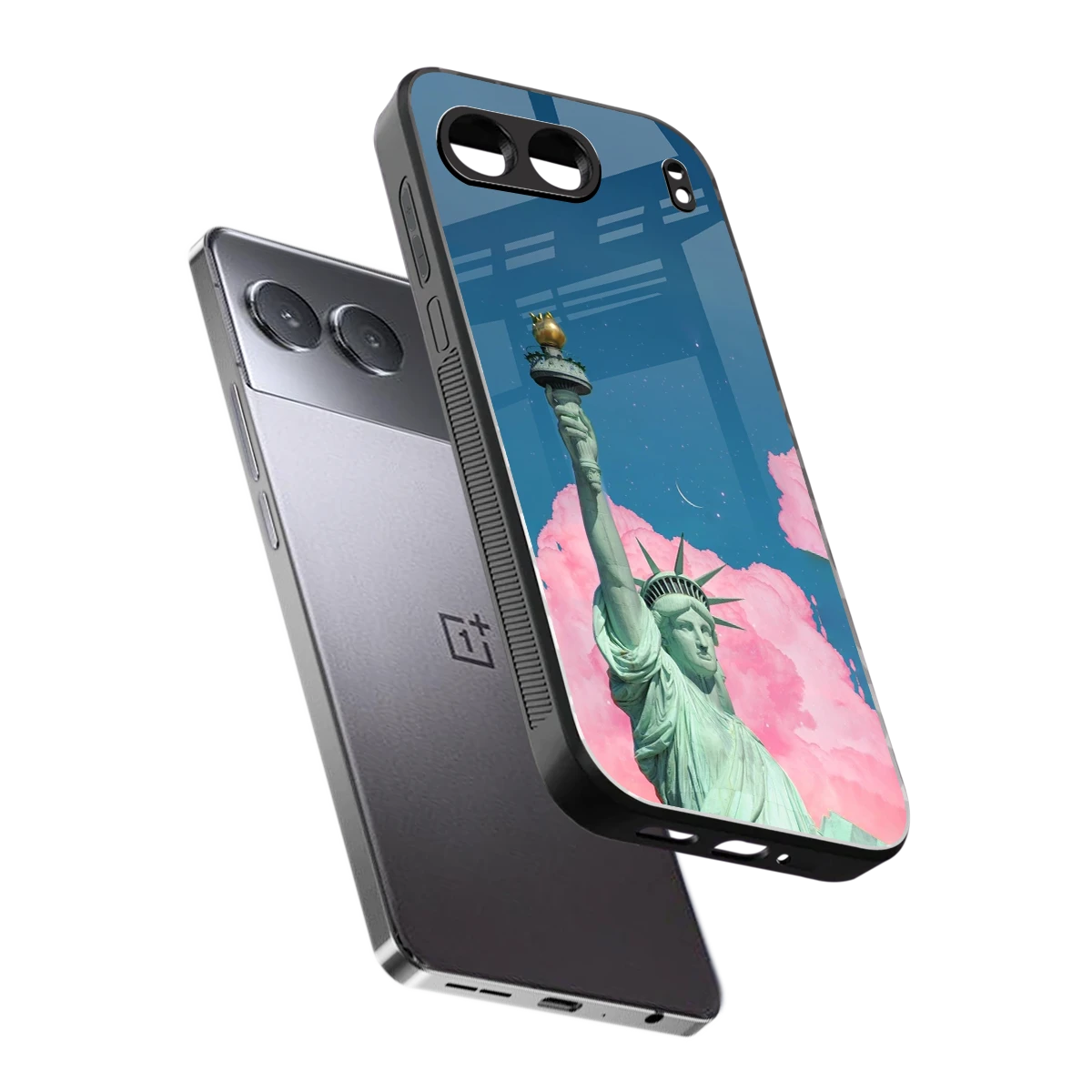 Dreamy Freedom sleek oneplus nord 4 cover with tempered glass back and TPU edges
