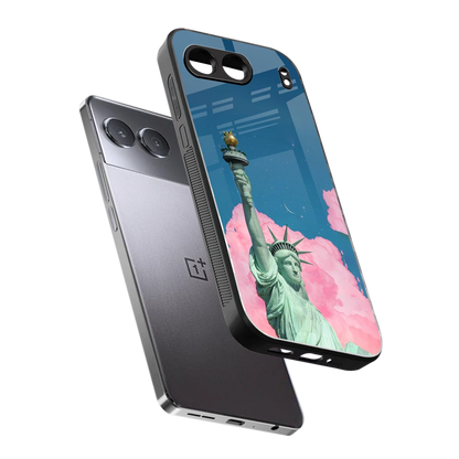 Dreamy Freedom sleek oneplus nord 4 cover with tempered glass back and TPU edges