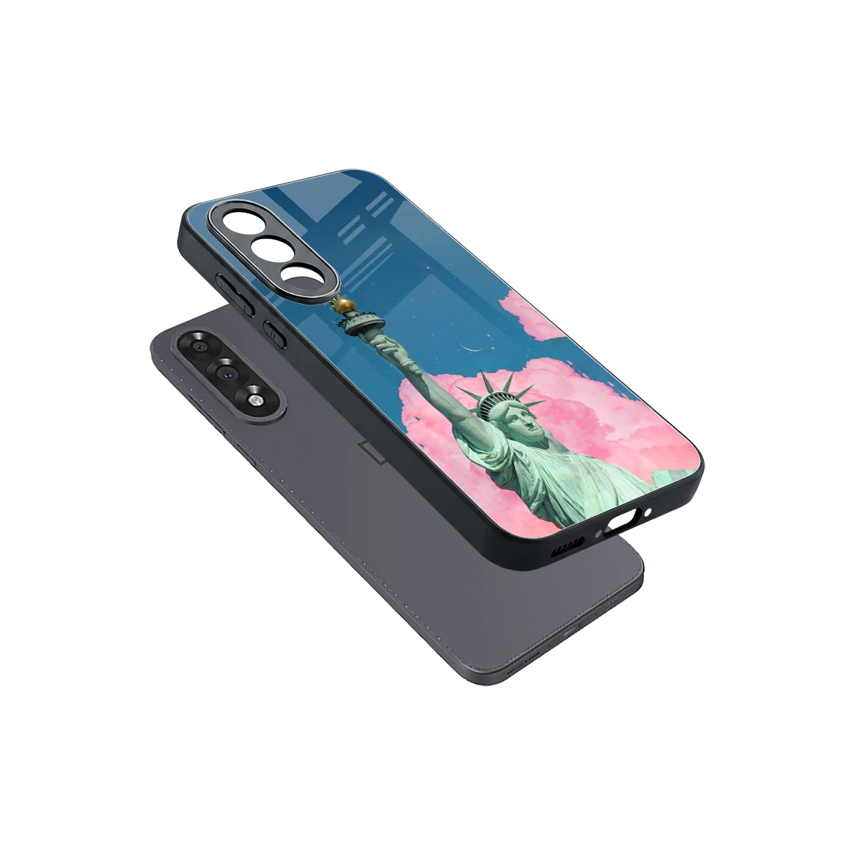 Dreamy Freedom sleek oneplus nord 5 cover with tempered glass back and TPU edges