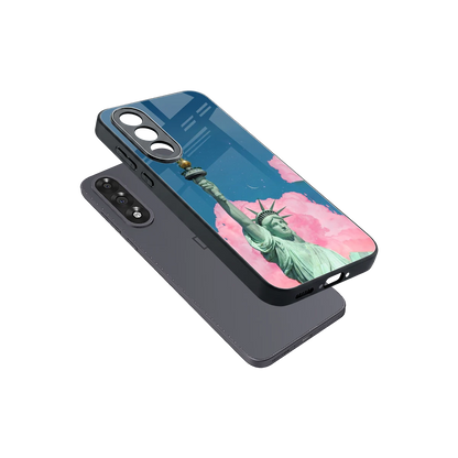 Dreamy Freedom sleek oneplus nord 5 cover with tempered glass back and TPU edges