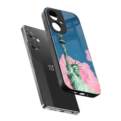 Dreamy Freedom sleek oneplus nord ce 3 cover with tempered glass back and TPU edges