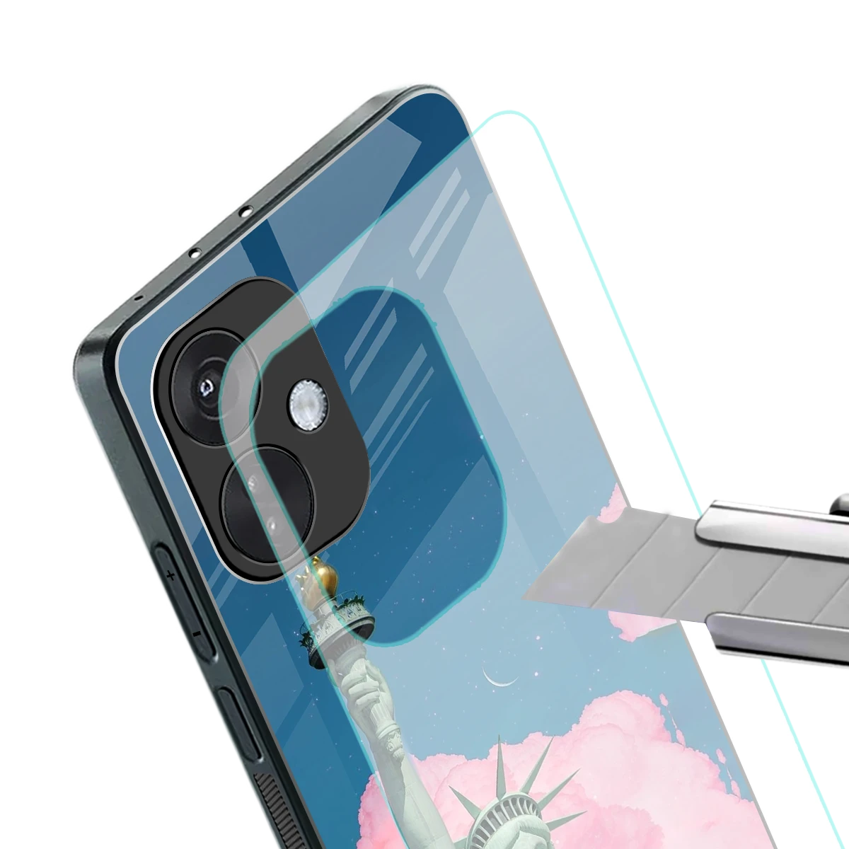 Dreamy Freedom stylish phone case for oneplus nord ce 3 | glossy glass and slim fit