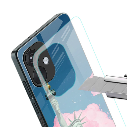 Dreamy Freedom stylish phone case for oneplus nord ce 3 | glossy glass and slim fit