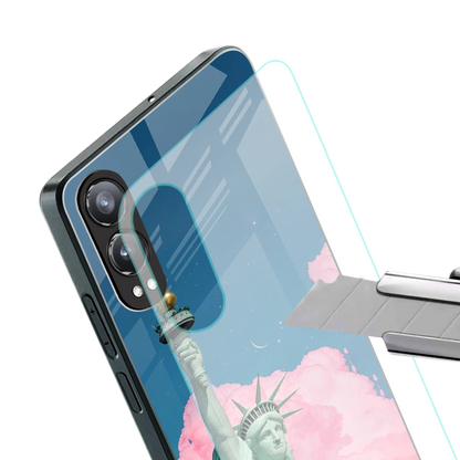 Dreamy Freedom stylish phone case for oneplus nord ce 4 lite | glossy glass and slim fit