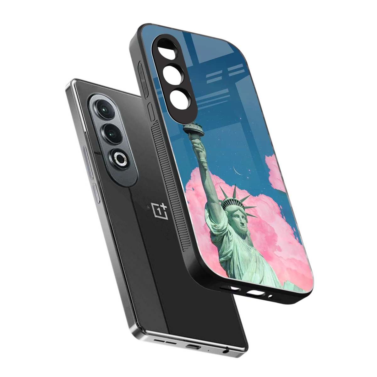 Dreamy Freedom sleek oneplus nord ce 4 cover with tempered glass back and TPU edges