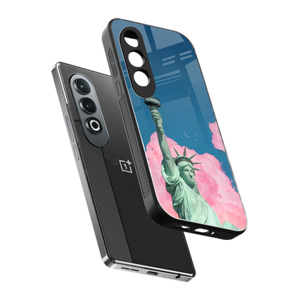 Dreamy Freedom sleek oneplus nord ce 4 cover with tempered glass back and TPU edges