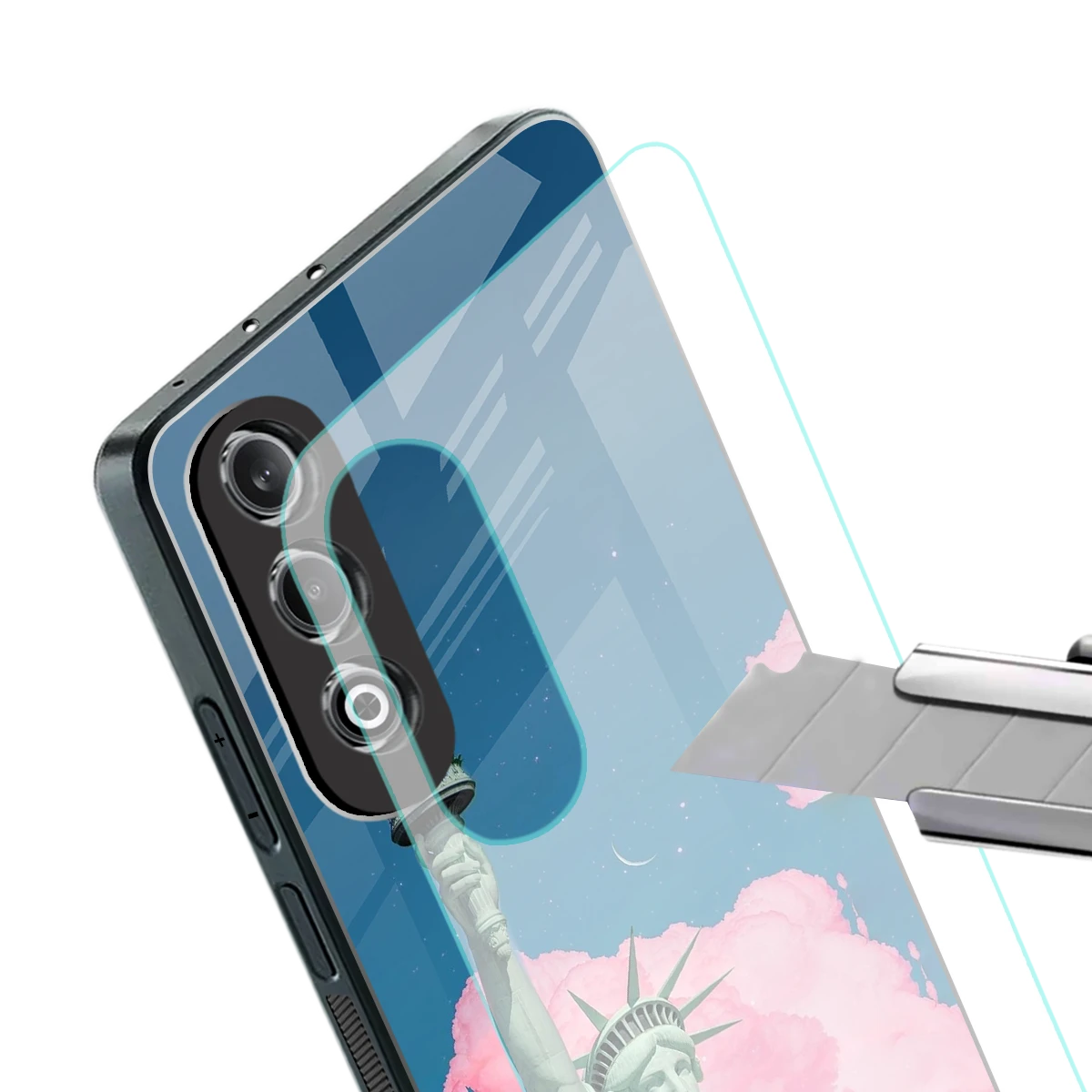 Dreamy Freedom stylish phone case for oneplus nord ce 4 | glossy glass and slim fit