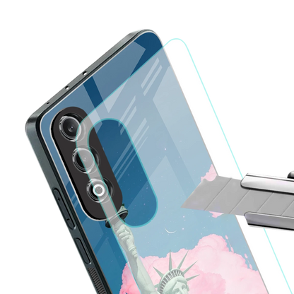 Dreamy Freedom stylish phone case for oneplus nord ce 4 | glossy glass and slim fit