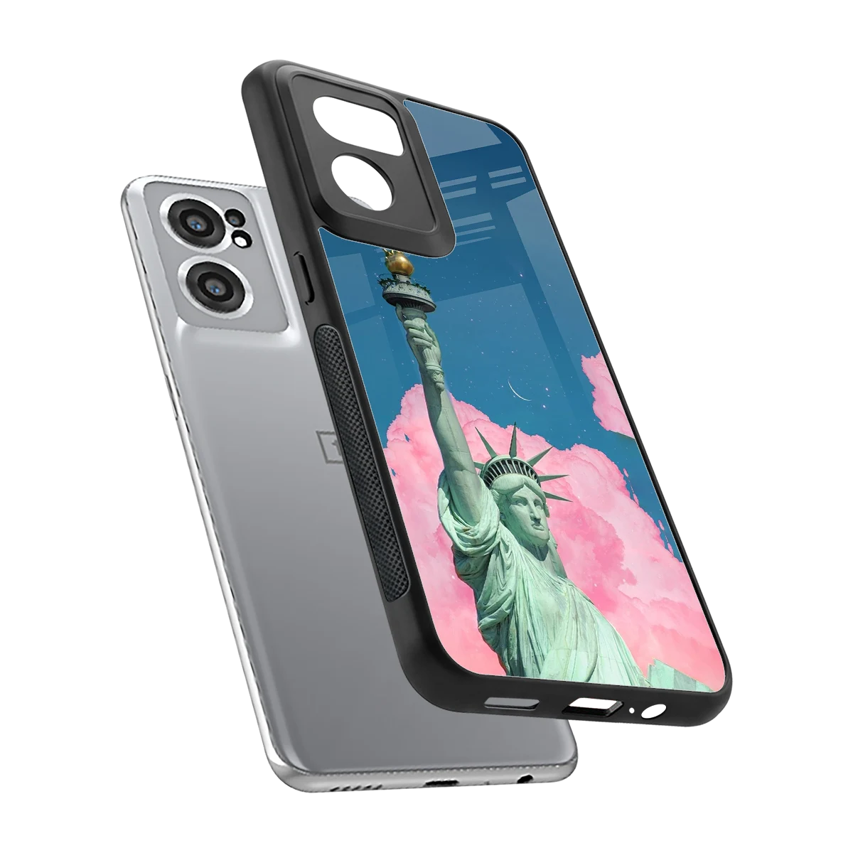 Dreamy Freedom sleek oneplus nord ce 2 cover with tempered glass back and TPU edges