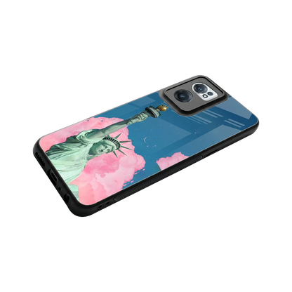 Dreamy Freedom stylish phone case for oneplus nord ce 2 | glossy glass and slim fit