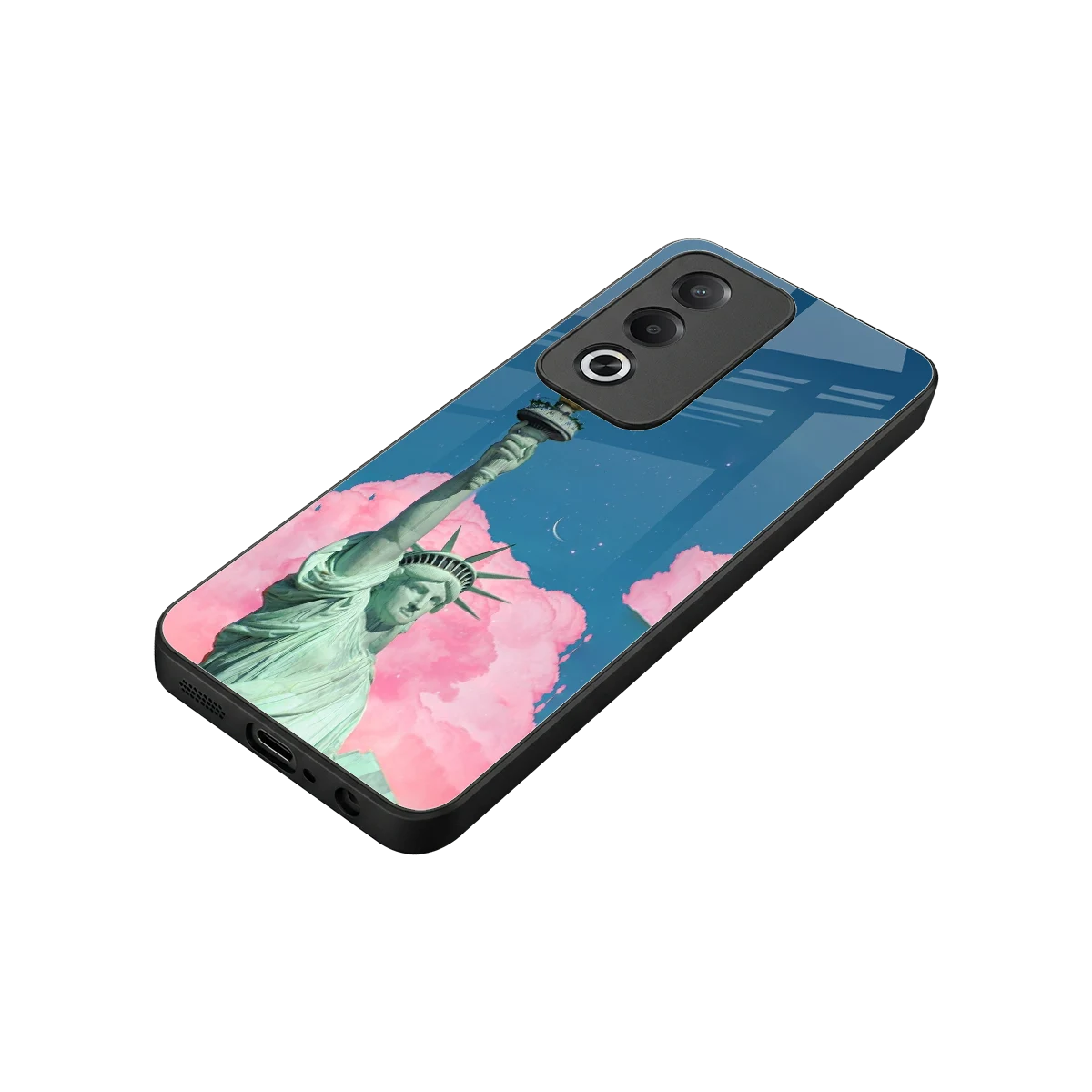 Dreamy Freedom stylish phone case for oppo a3 pro | glossy glass and slim fit