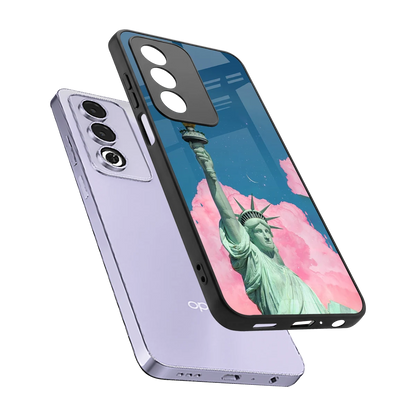 Dreamy Freedom sleek oppo a3 pro cover with tempered glass back and TPU edges