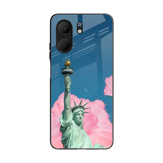 Dreamy Freedom back phone cover | glass case for oppo a5x 5g