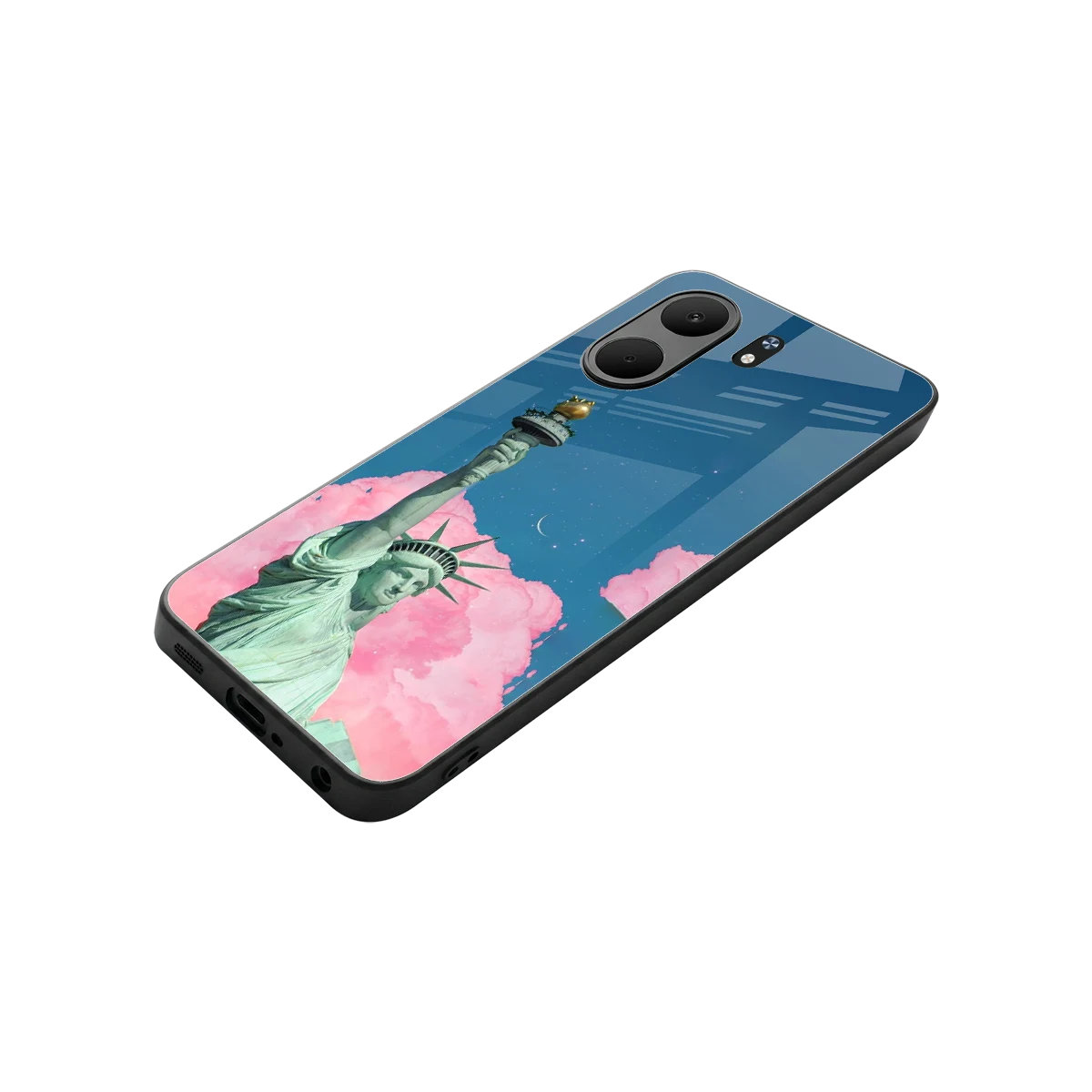 Dreamy Freedom stylish phone case for oppo a5x 5g | glossy glass and slim fit