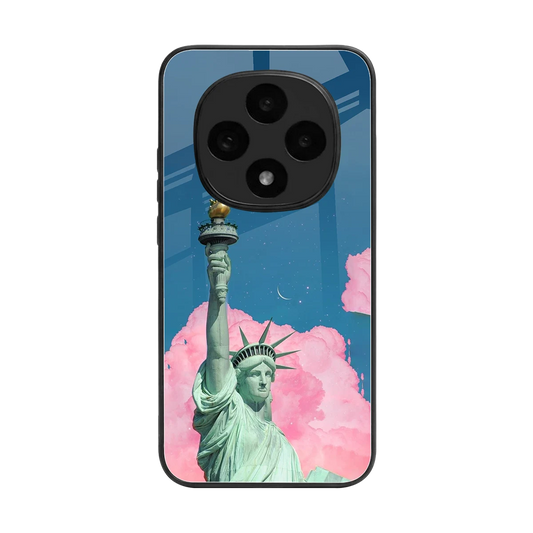 Dreamy Freedom back phone cover | glass case for oppo f31 pro 5g