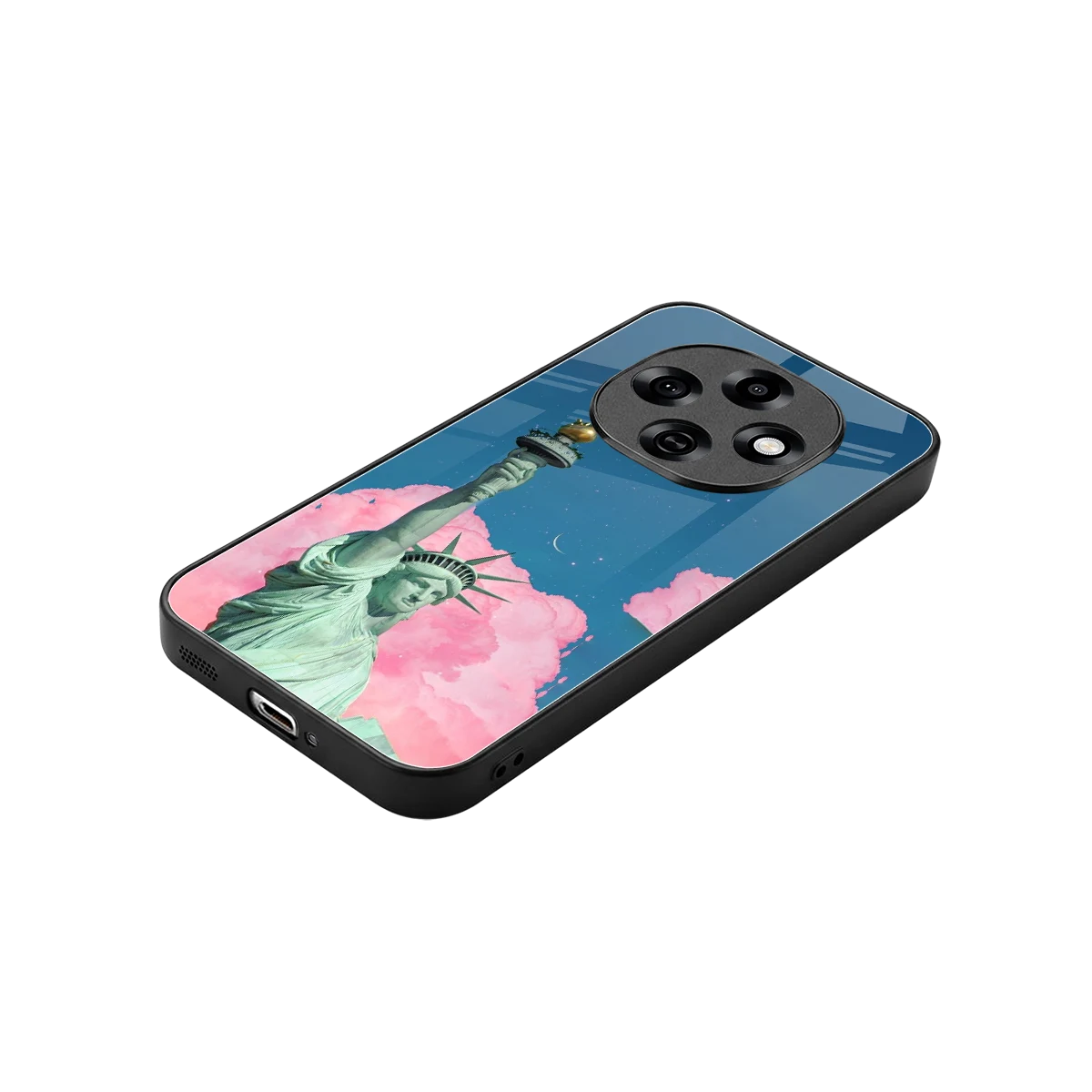 Dreamy Freedom stylish phone case for oppo f31 pro 5g | glossy glass and slim fit
