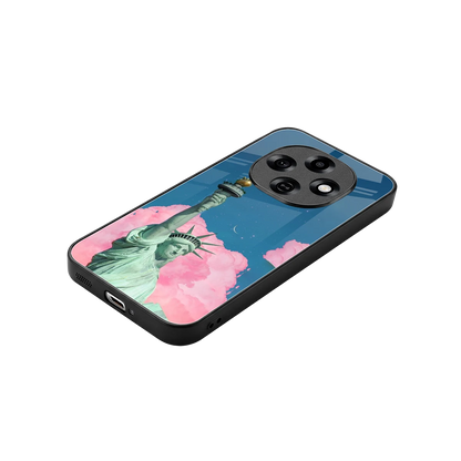 Dreamy Freedom stylish phone case for oppo f31 pro 5g | glossy glass and slim fit