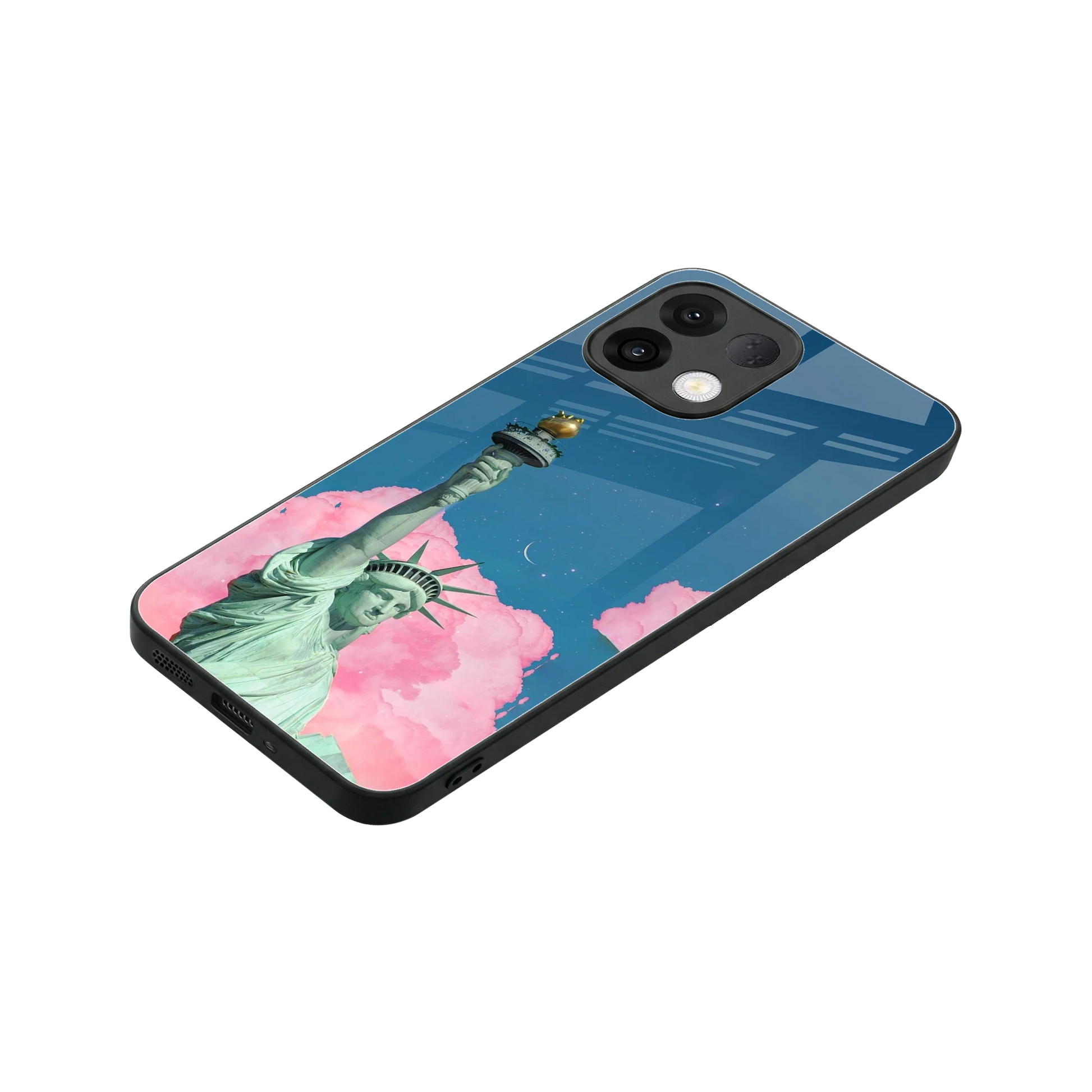 Dreamy Freedom stylish phone case for oppo k13 5g | glossy glass and slim fit