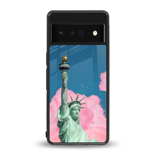 Dreamy Freedom back phone cover | glass case for google pixel 6 pro