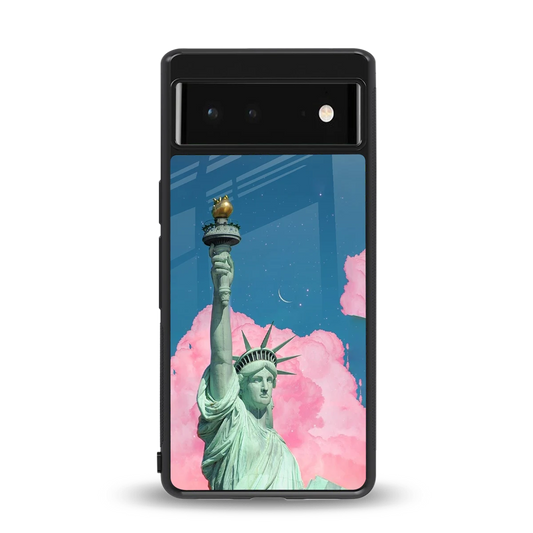Dreamy Freedom back phone cover | glass case for google pixel 6