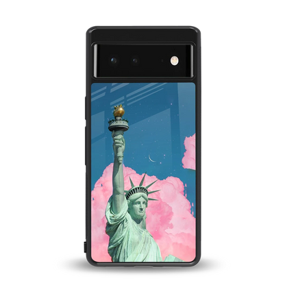 Dreamy Freedom back phone cover | glass case for google pixel 6a