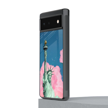Dreamy Freedom stylish phone case for google pixel 6 | glossy glass and slim fit