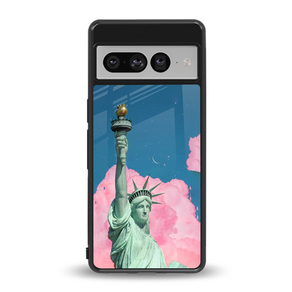 Dreamy Freedom back phone cover | glass case for google pixel 7 pro