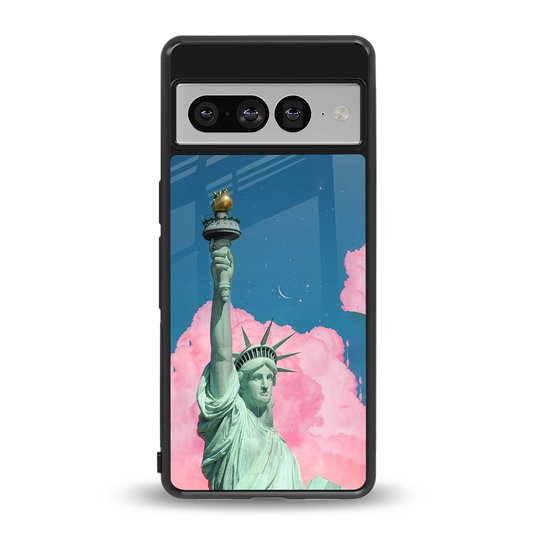 Dreamy Freedom back phone cover | glass case for google pixel 7 pro