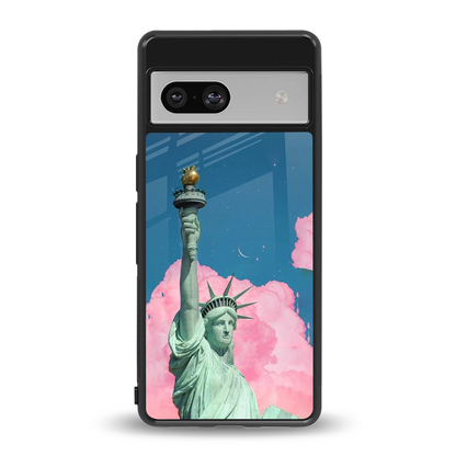 Dreamy Freedom back phone cover | glass case for google pixel 7a