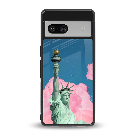 Dreamy Freedom back phone cover | glass case for google pixel 7