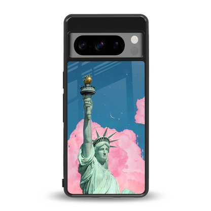 Dreamy Freedom back phone cover | glass case for google pixel 8 pro
