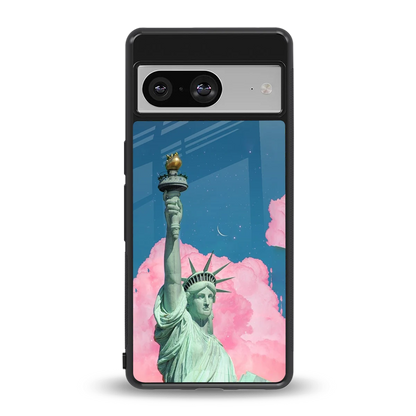 Dreamy Freedom back phone cover | glass case for google pixel 8