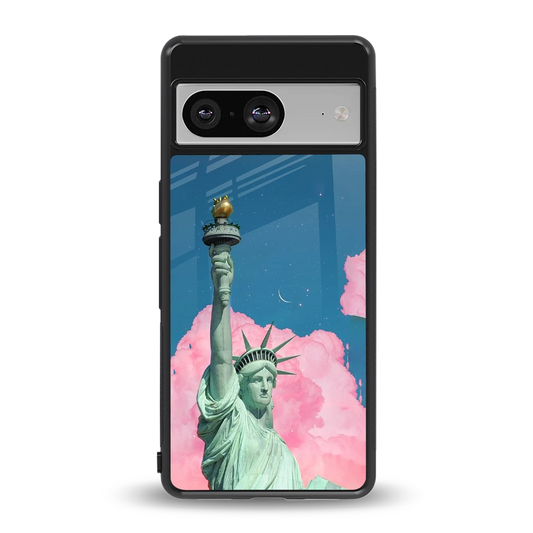 Dreamy Freedom back phone cover | glass case for google pixel 8