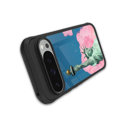 Dreamy Freedom stylish phone case for google pixel 9 pro xl | glossy glass and slim fit